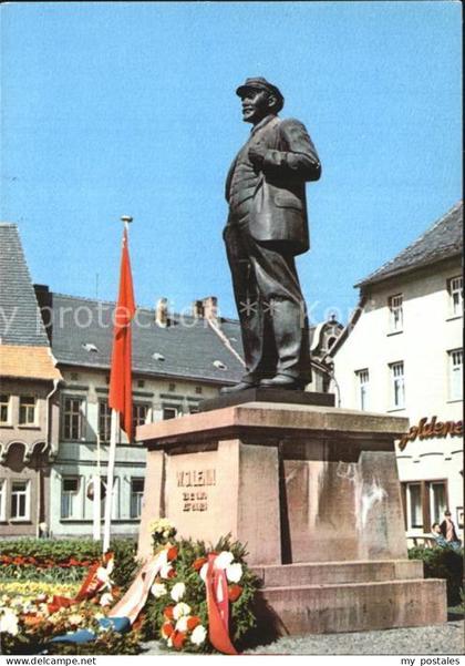 Eisleben Lenindenkmal Statue Lutherstadt