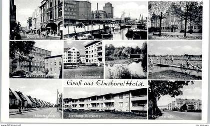 Elmshorn Koenigstrasse Mommsenstrasse Bismarck Schule  Gerberstrasse
