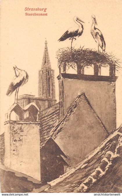 Elsass Strasbourg Storchennest ngl #196.419