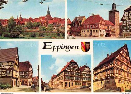 Eppingen Panorama Stadtzentrum Altstadt Fachwerkhaeuser
