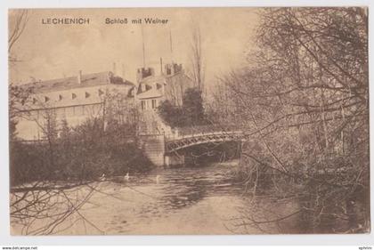Lechenich Erftstadt Schloss mit Weiher
