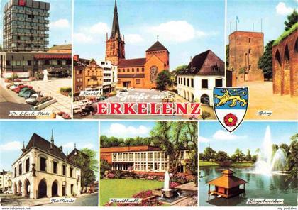 Erkelenz Dr Eberle Platz Markt Burg Rathaus Stadthalle Ziegelweiher