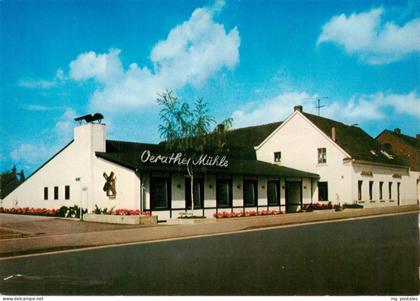 Erkelenz Oerather-Muehle Gasthaus Restaurant Windmuehlen-Schild Strasse Blumenbe