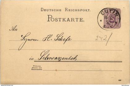 Eutin - Ganzsache 1890