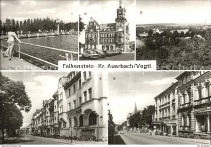Falkenstein Vogtland Freibad Rathaus Wilhelm-Pieck-Strasse