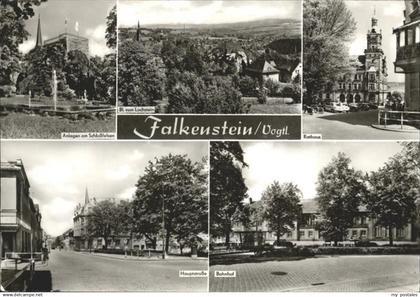 Falkenstein Vogtland Rathaus Lochstein Hauptstrasse Bahnhof