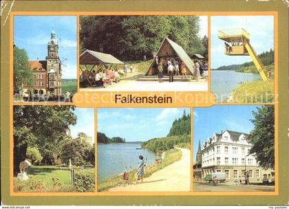 Falkenstein Vogtland Rathaus Talsperre Falkenstein Schlossfelsen Haus der Lehrer