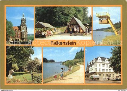 Falkenstein Vogtland Rathaus Talsperre Falkenstein Schlossfelsen Haus der Lehrer