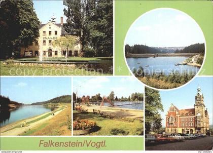 Falkenstein Vogtland Schloss Talsperre Sperrmauer Freibad Rathaus