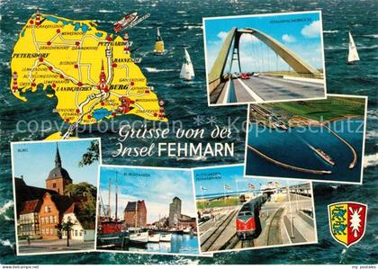 Burg Fehmarn Bruecke Fahrbahnhof Puttgarden Fehmarn-Kai