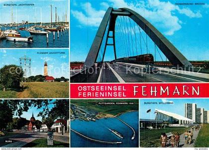 Fehmarn Burgtiefe Jachthafen Fluegger Leuchtturm Burg Puttgarden Fehmarn Kai Wel