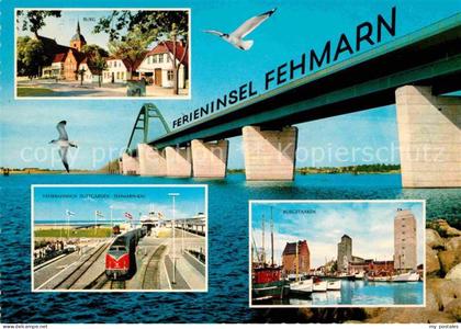 Insel Fehmarn Burg Faehrbahnhof Putzgarten Fehmarn Kai Burgstaaken Fehmarnsundbr