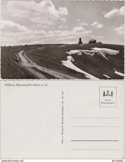 Ansichtskarte Feldberg (Schwarzwald) Feldberg mit Aussichtsturm 1956