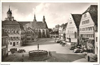 Feuchtwangen Marktplatz Autos