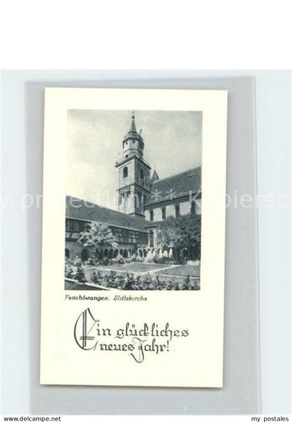 Feuchtwangen Stiftskirche Neujahrskarte