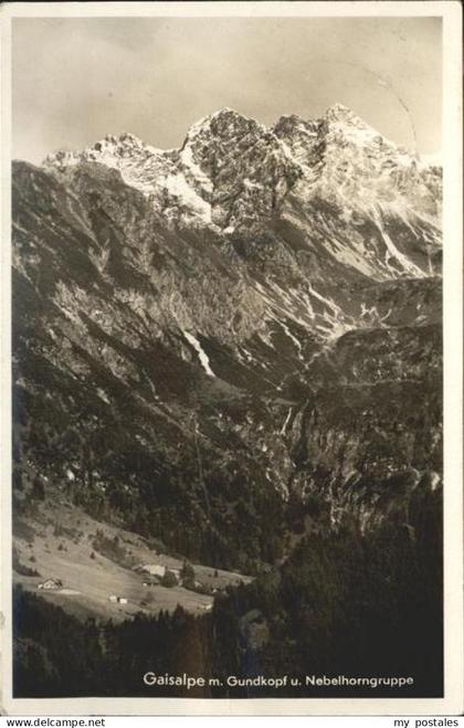 Langenwang Fischen Gaisalpe Gundkopf Nebelhorngruppe