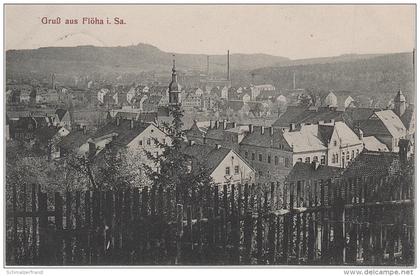 AK Gruss aus Flöha Stempel Paul Lorenz Gasthof bei Chemnitz Augustusburg Oederan Frankenberg Erdmannsdorf Plaue