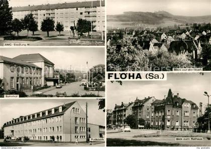 Floeha AWG Siedlung Stadtblick Bahnhof Poliklinik Rathaus