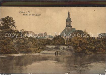 Floeha Partie an der Kirche