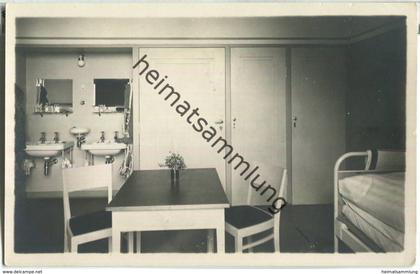 Utersum auf Föhr - Nordseekurheim - Schlafzimmer - Foto-Ansichtskarte