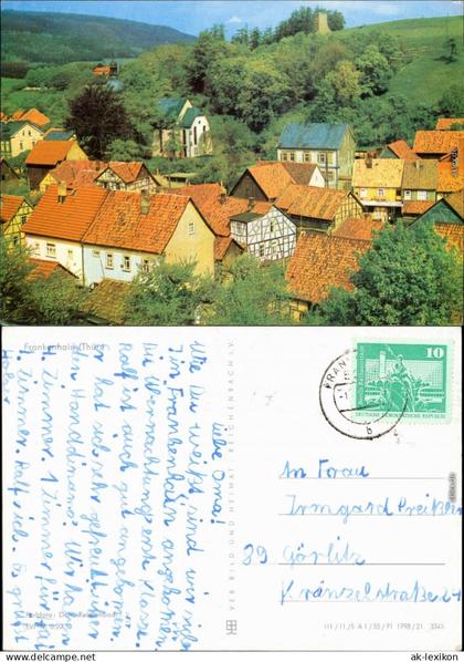 Ansichtskarte Frankenhain Panorama 1971