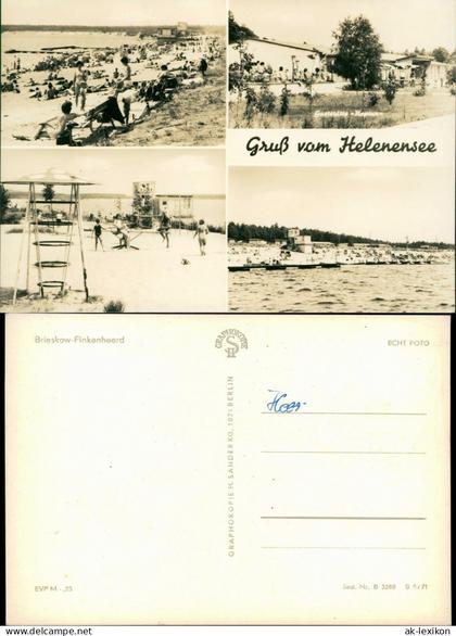 Ansichtskarte Frankfurt (Oder) Strand Sielplatz Brieskow-Finkenheerd 1971