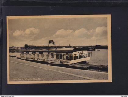 Dt. Reich AK Frankfurt Höchst Bootshaus Schloss 1942