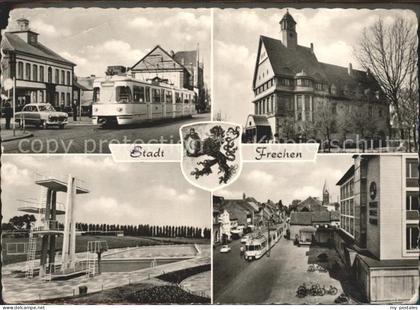 Frechen Hauptstrasse Rathaus Schwimmstadion Sprungturm