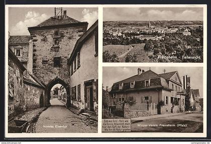 AK Freinsheim /Rheinpfalz, Inneres Eisentor, Winzer-Verein,