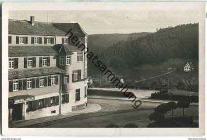 Freudenstadt - Hotel Adler - Foto-Ansichtskarte - Verlag C. Fiedler Freudenstadt 40er Jahre