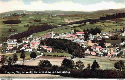Freyung Freyung-Grafenau Bayern Panorama mit Kreuzberg Bayerischer Wald