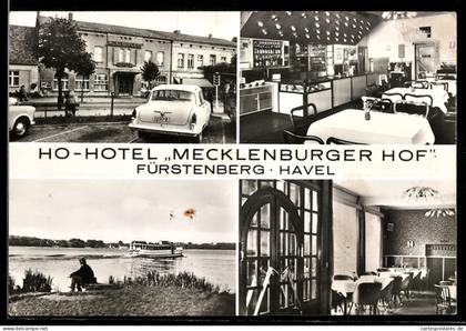 AK Fürstenberg /Havel, HO-Hotel Mecklenburger Hof, Innenansichten