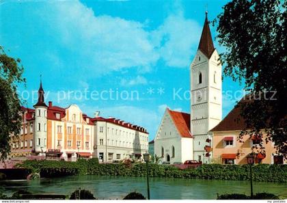 Fuerstenfeldbruck Amperpartie mit Leonhardi Kirche