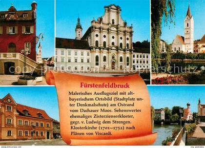 Fuerstenfeldbruck Gebaeude Kloster Kirche Partie an der Amper Chronik