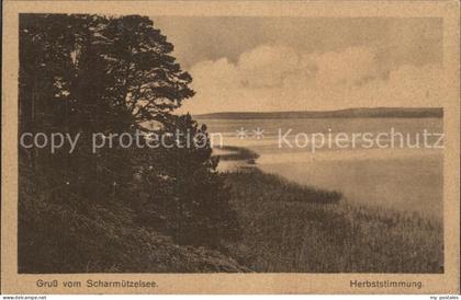 Fuerstenwalde Spree Herbststimmung am Scharmuetzelsee