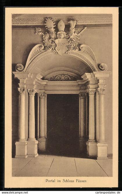 AK Füssen, Portal im Schloss Füssen