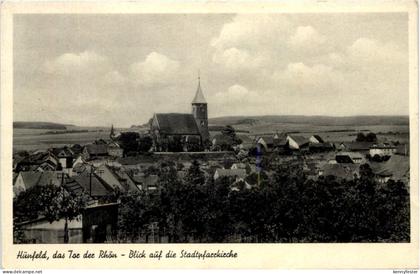 Hünfeld, das Tor der Rhön, Blick auf die Stadtpfarrkirche