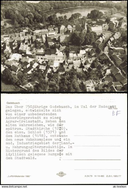 Ansichtskarte Gadebusch Luftbild Luftaufnahme 1980