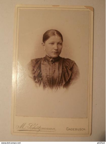 Kabinettfoto - Atelier Schützmann in Gadebusch , CDV , Photographie , Kabinett !!