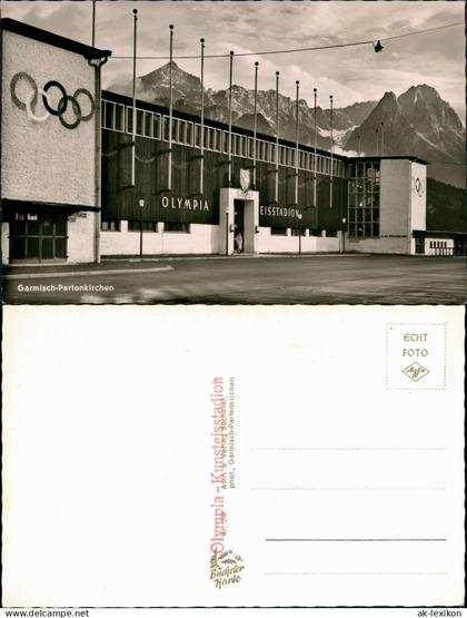 Garmisch-Garmisch-Partenkirchen Olympia Eishalle - Fotokarte 1972