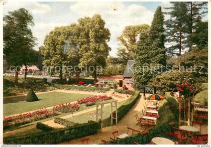 Geesthacht Elbe Forsthaus Gruener Jaeger Terrassenansicht m. Gruenanlage