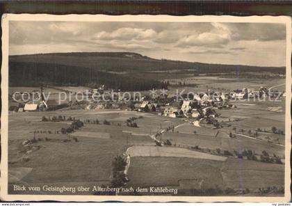Geising Erzgebirge Blick vom Geising ueber Altenberg nach dem Kahleberg