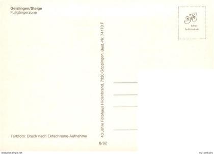 Geislingen  Steige Fussgaengerzone