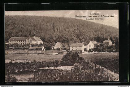 AK Schönau / Gemünden, Restaurant zur schönen Au