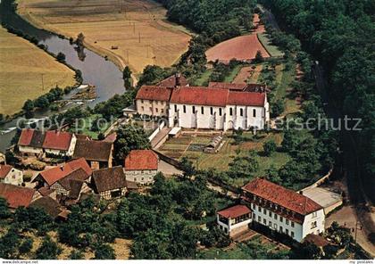 Gemuenden Main Kloster Schoenau Fliegeraufnahme