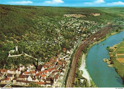 Gemuenden  Main-Spessart Bayern Fliegeraufnahme