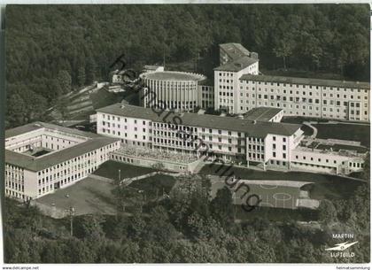 Gemünden am Main - Provinzhaus der Kreuzschwestern mit Schülerinnenheim und Schule - Luftaufnahme - Foto-Ansichtskarte