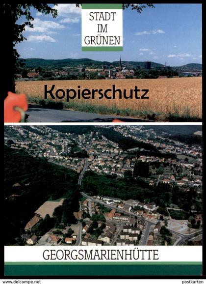 ÄLTERE POSTKARTE GEORGSMARIENHÜTTE BEI OSNABRÜCK STADT IM GRÜNEN STADTTEILE OESEDE UND ALT GEORGSMARIENHÜTTE AK