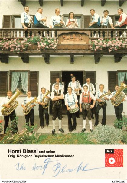 GERETSRIED Forst 1978 " Blaskapelle Horst Blassl u.seine Orig.Königlich Bayerischen Musikanten + ORIGINAL Autogramm "