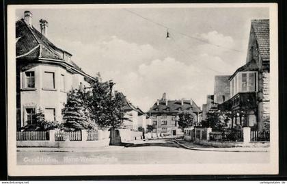 AK Gerolzhofen, Strasse mit Villen